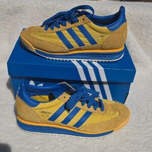 adidas SL 72 Blue and Yellow Retro Running Sneakers